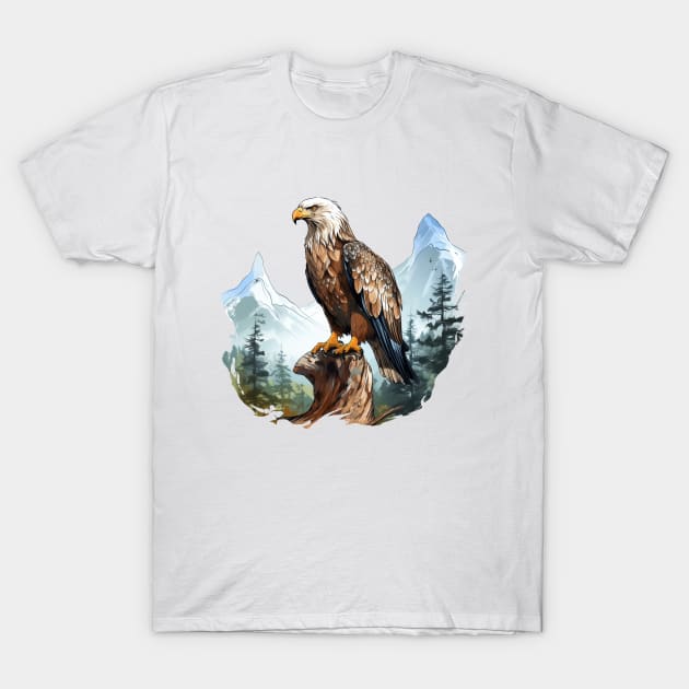 Golden Eagle T-Shirt by zooleisurelife